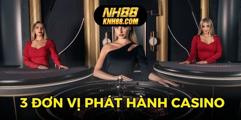 Top 3 đơn vị phát hành sòng bài trực tuyến uy tín